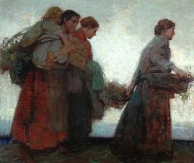 På vallarna (olja på duk) av William Lee Hankey