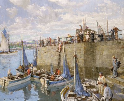 Sardine Fishers, Concarneau av William Lee Hankey