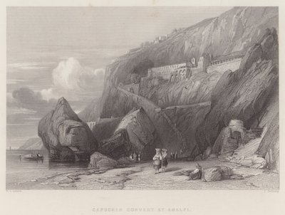 Kapucinerklostret i Amalfi (gravyr) av William Leighton Leitch