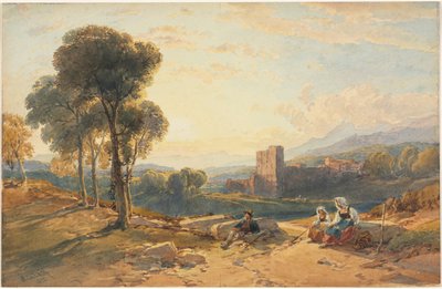 Landskap, Italien av William Leighton Leitch