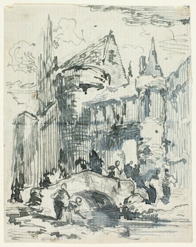 Stadsbron och portal av William Leighton Leitch
