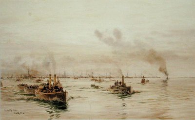 Liberty Men (akvarell på papper) av William Lionel Wyllie