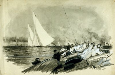 Lord Dufferins racerbåt (Frederick Temple Hamilton-Temple-Blackwood av William Lionel Wyllie