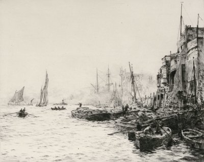 Old Limehouse av William Lionel Wyllie