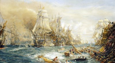 The Battle of Trafalgar, kl. 14.30 den 21 oktober av William Lionel Wyllie