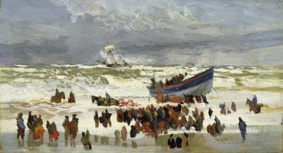 Sjösättningen av livbåten av William Lionel Wyllie