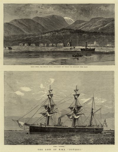 Förlusten av H M S Doterel av William Lionel Wyllie