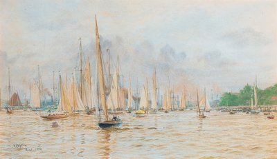 Regattan i Kiel av William Lionel Wyllie