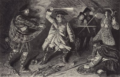 Slåss i värdshuset vid Clachan of Aberfoil av William Lockhart Bogle