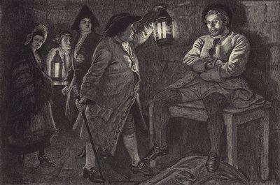 The Bailie upptäcker Rob Roy i fängelset av William Lockhart Bogle