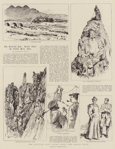 De skotska alperna, runt Coolin Hills av William Lockhart Bogle