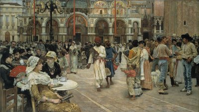 Markusplatsen, Venedig, 1883. av William Logsdail