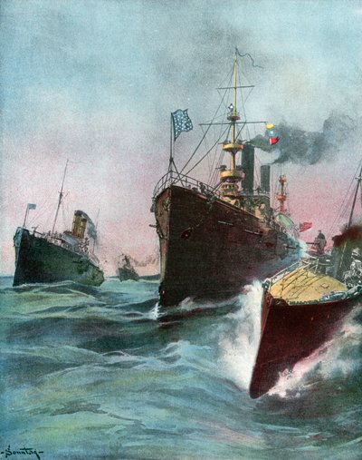 Importerade kryssare för den amerikanska flottan av William Louis Jnr. Sonntag