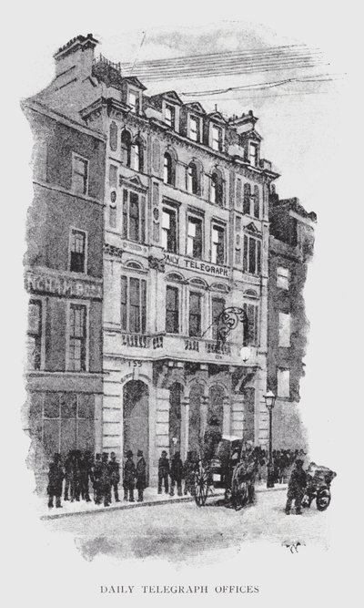 Daily Telegraph Offices (litho) av William Luker
