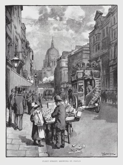Fleet Street, som visar St Paul