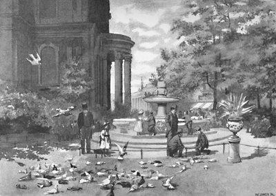St. Pauls Churchyard, 1891 av William Luker