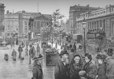 The Mansion House och Bank of England, 1891 av William Luker