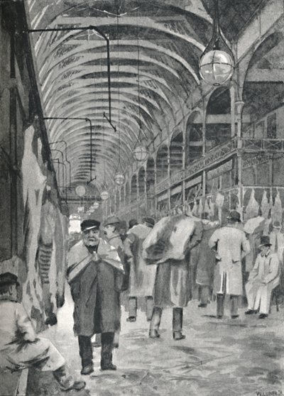 The Metropolitan Meat Market, Smithfield, 1891 av William Luker