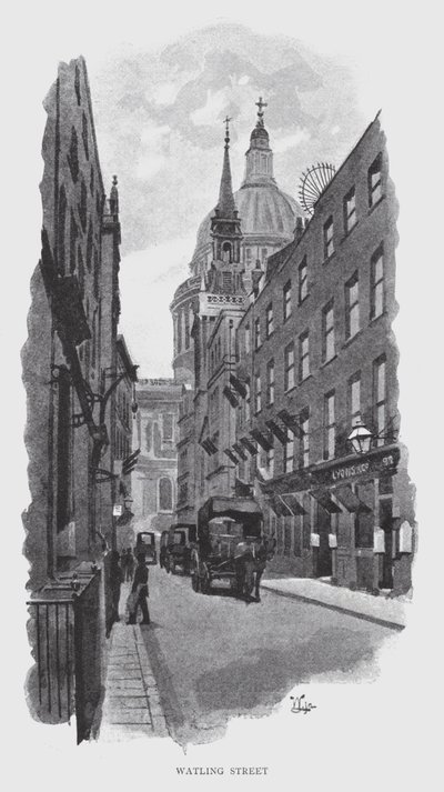 Walting Street (litho) av William Luker