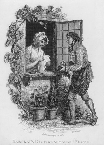 Barclays Dictionary, ord: Wooer (gravyr) av William Marshall (after) Craig