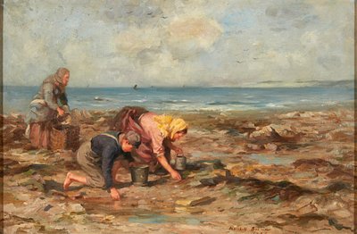 Musselsamlare (olja på duk) av William Marshall Brown
