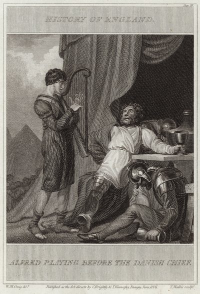 Alfred spelar före den danske chefen av William Marshall Craig