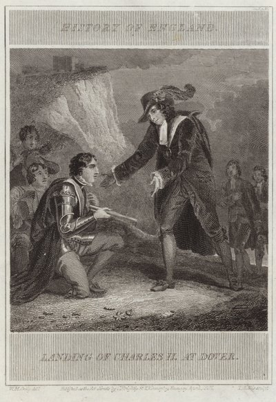 Landstigning av Charles II vid Dover av William Marshall Craig