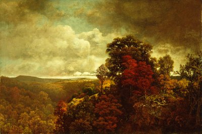 Autumnal Landscape (olja på duk) av William Mason Brown