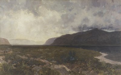 Loch Maree från Grudie Bridge, ca 1905 (olja på duk) av William Matthew Hale