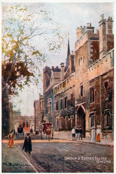 Lincoln och Exeter College av William Matthison