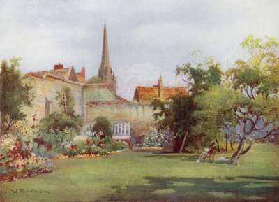 Miltons Mulberry Tree i Fellows Garden, Christs College av William Matthison