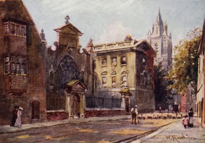 Peterhouse från gatan av William Matthison