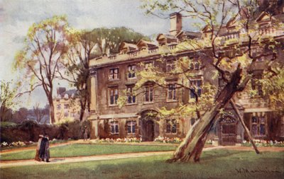 Fellows Building i Christs College av William Matthison