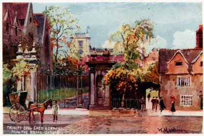 Trinity College, port och kapell, från Broad St av William Matthison