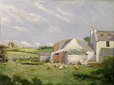 An Anglesey Farm (olja på duk) av William Maxwell Reekie