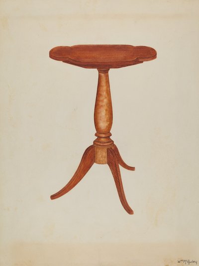 Tipp-bord eller Cant-table, 1937. av William McAuley