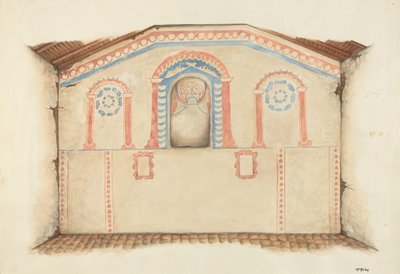 Väggmålning Reredos, 1939. av William McAuley