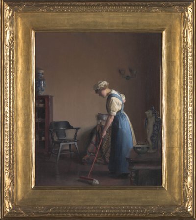 Girl Sweeping, c.1912 av William McGregor Paxton