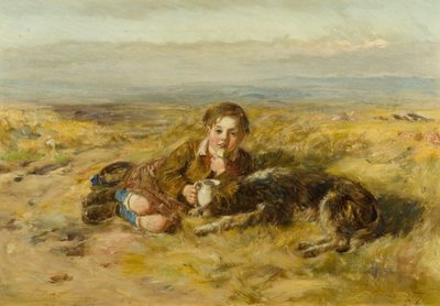 The Wee Herd Laddie [tidigare katalogiserad som pojke och hund] av William McTaggart