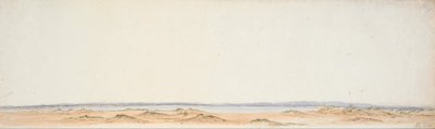 Skiss från Rangitikis södra strand av William Mein Smith