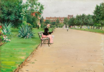 En stadspark av William Merritt Chase
