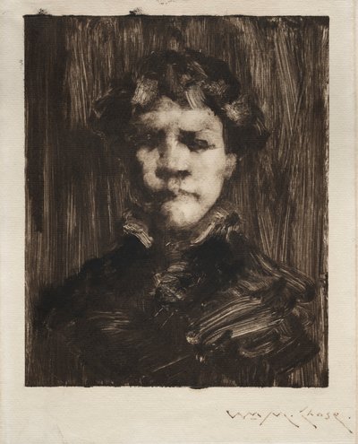 Huvudet på en pojke av William Merritt Chase
