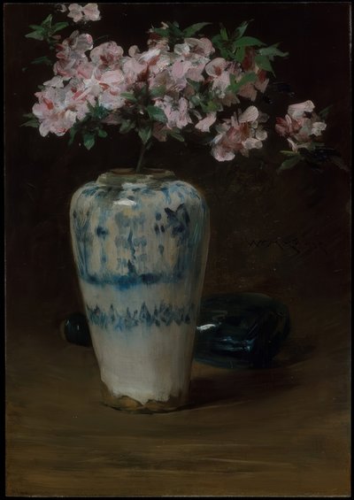 Rosa Azalea - kinesisk vas av William Merritt Chase