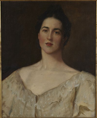 Den ståtliga modellen av William Merritt Chase