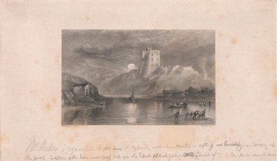 Norham Castle - Moonrise av William Miller