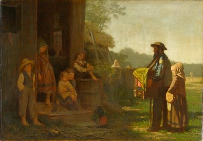 The Organ grinder, ca 1865-75 (olja på duk) av William Morgan