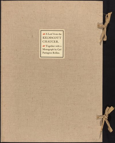 Ett blad från Kelmscott Chaucer av William Morris
