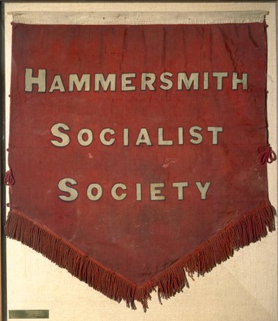Banner från Hammersmith Socialist Society (textil) av William Morris