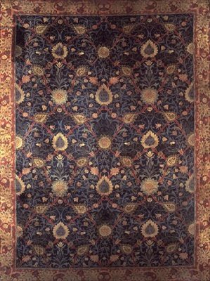 Design för en matta (textil) av William Morris