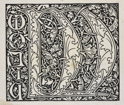 Initialt, svart och vitt. av William Morris